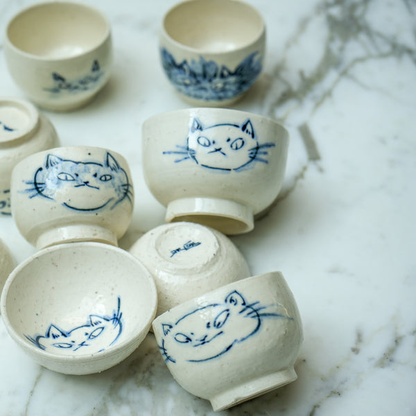 100 Cats Tea Cups Cats Outside 25ml-35ml  Teaware- Cha Moods