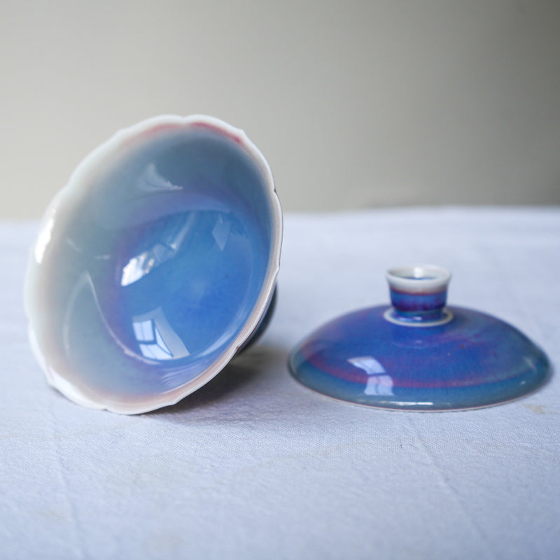 Watercolor 'Purple Starry' Gaiwans 100ml  Teaware- Cha Moods