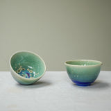 Watercolor 'Lagoon Dream' Tea cups 50ml Teaware- Cha Moods