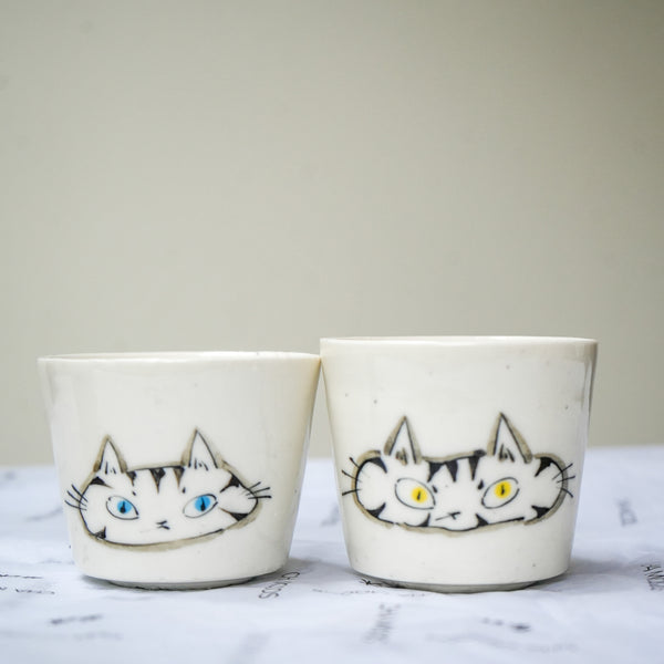 100 Cats Twin Mischieves Tea Mug 110ml Teaware- Cha Moods