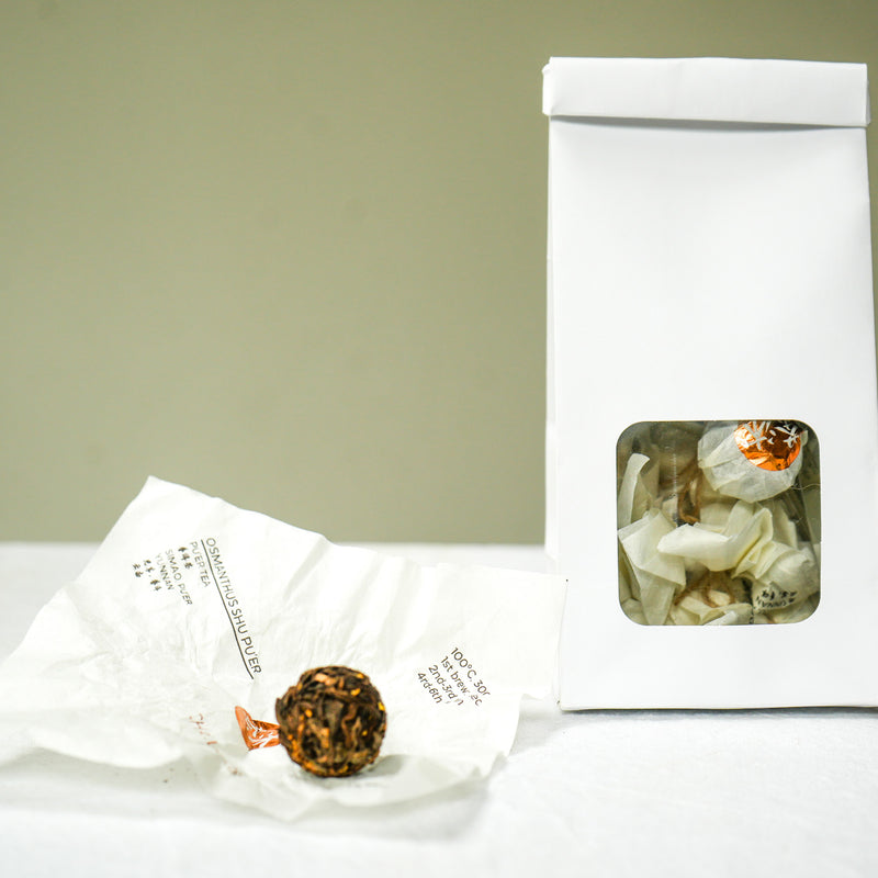 Osmanthus Shu Pu'er Dragon Ball 4g| Pu'er Tea 5 ball pack Tea & Infusions- Cha Moods