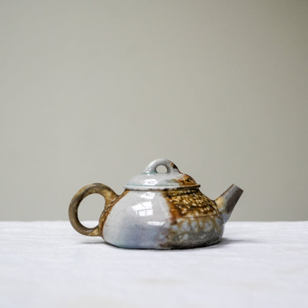 Raw 'Whispering Sand' Wood Fired Ceramic Teapots 120ml Teaware- Cha Moods