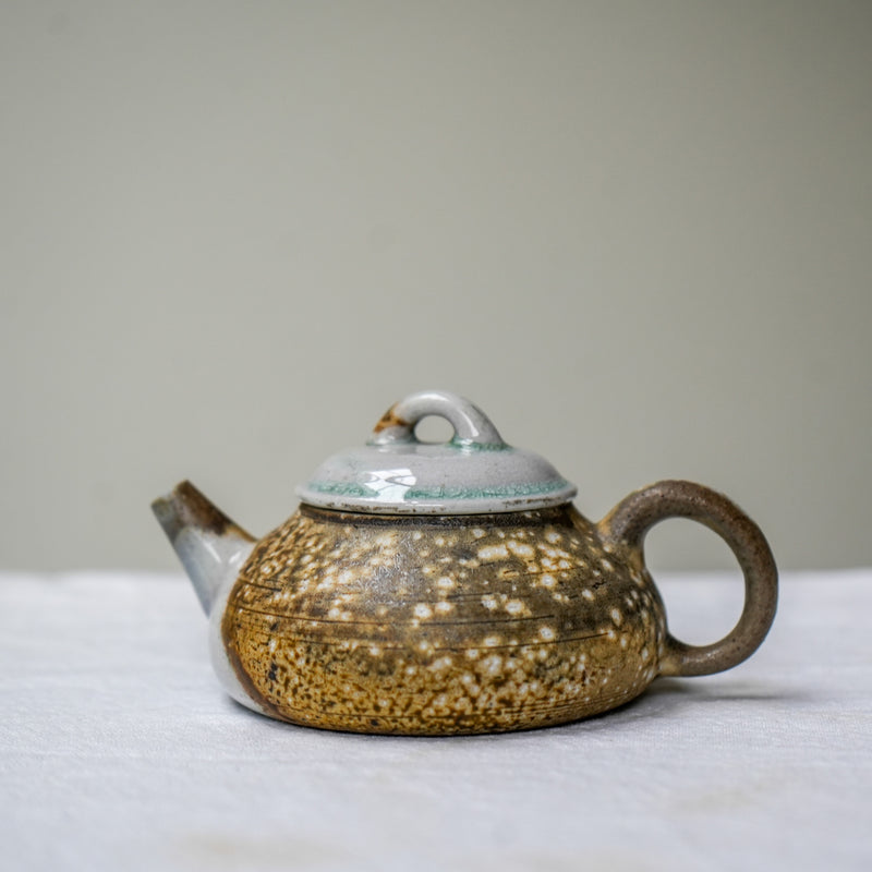 Raw 'Whispering Sand' Wood Fired Ceramic Teapots 120ml Teaware- Cha Moods