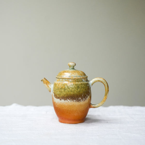 Raw 'Autumn Bloom' Wood Fired Ceramic Teapots 70ml Teaware- Cha Moods