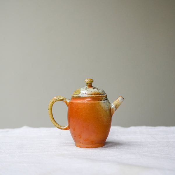 Raw 'Autumn Bloom' Wood Fired Ceramic Teapots 70ml Teaware- Cha Moods