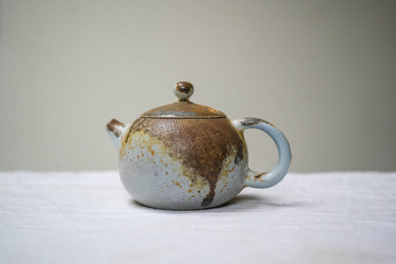 Raw 'Earthern Steel' Wood Fired Ceramic Teapots 110ml Teaware- Cha Moods