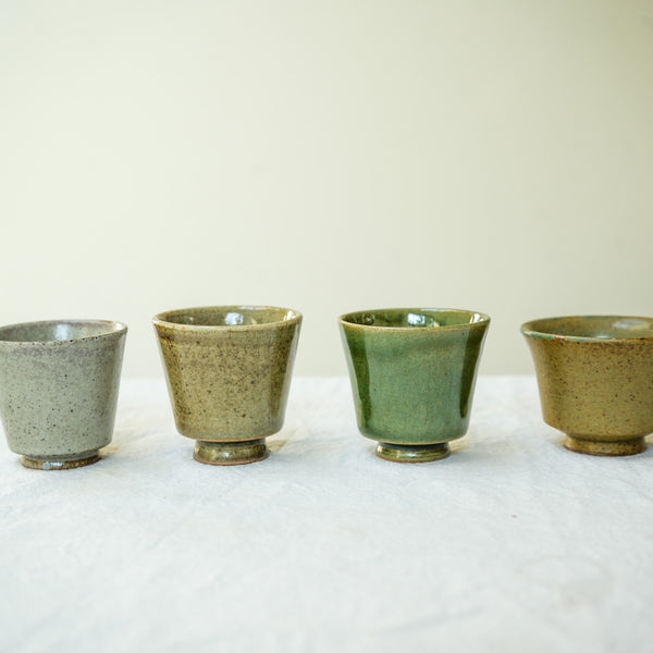 Wabisabi 'Sesame Matcha' Tea cups 60ml  Teaware- Cha Moods