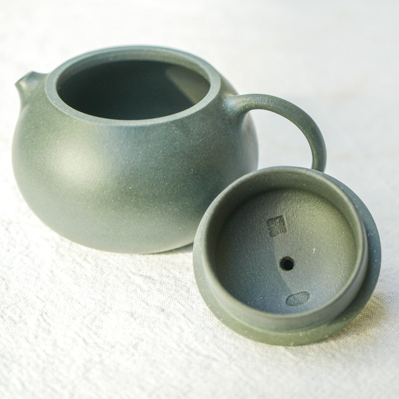 Yixing Lü Ni (Green Clay) Xishi Teapot 120ml  Teaware- Cha Moods